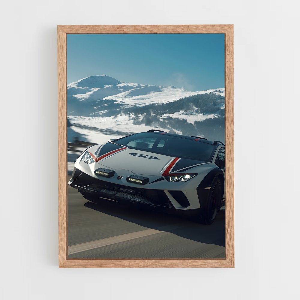 Poster Huracan en Action – affiche Lamborghini (vue 4)